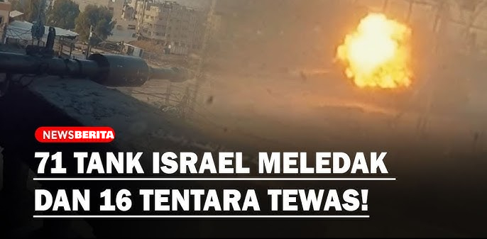 Kemenangan Hamas 71 Tank IDF Hancur